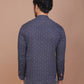 NAVY BLUE ETHNIC PRINTED KURTA - Ravinik 