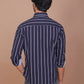 PINSTRIPE BLUE CLASSIC COLLAR SHIRT - Ravinik 