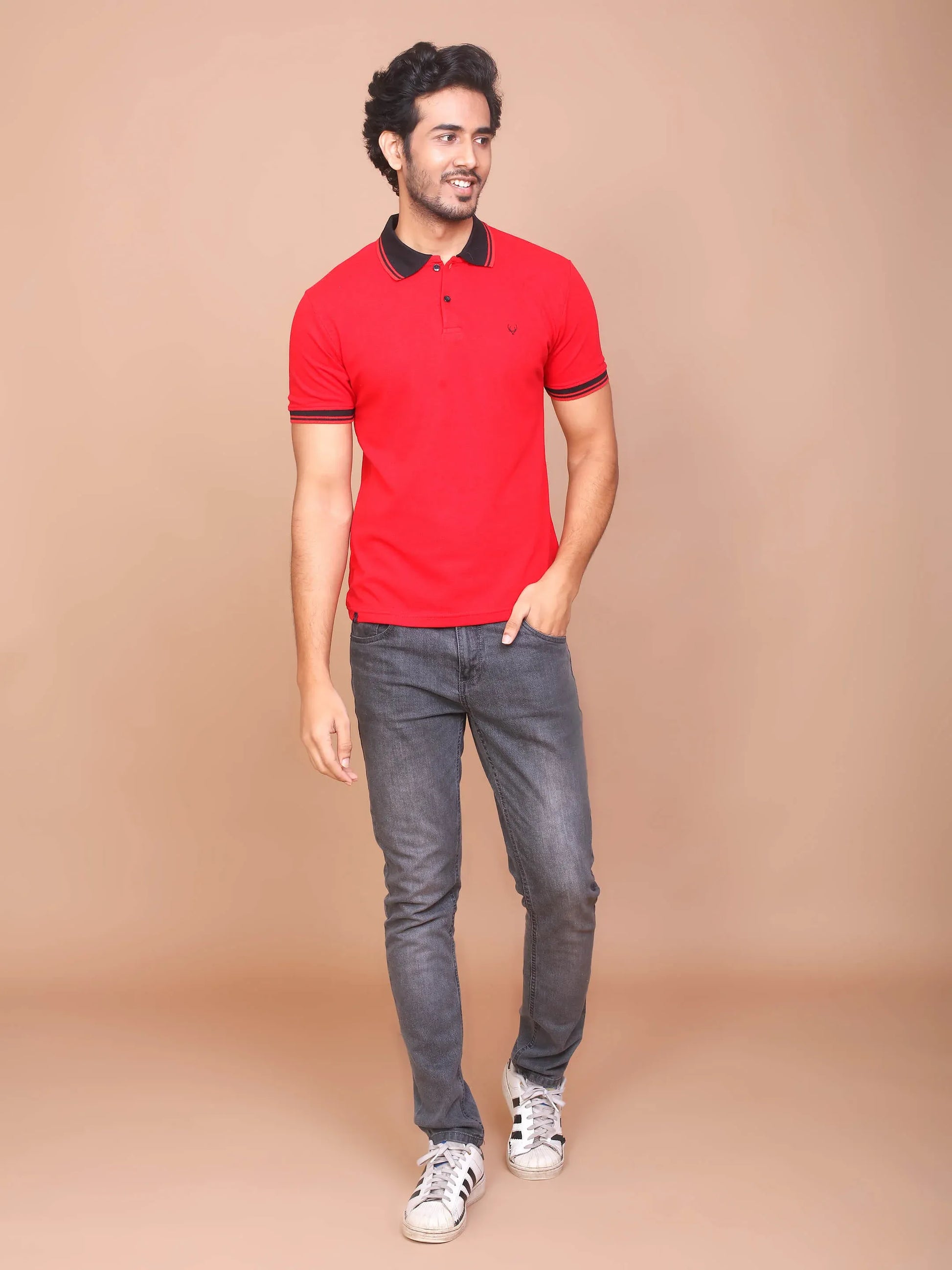 Buy-Ravinik-Men-Red-Classic-Collar-Polo-Half-Sleeve-Slim-Fit-Cotton-T-shirt-Ravinik