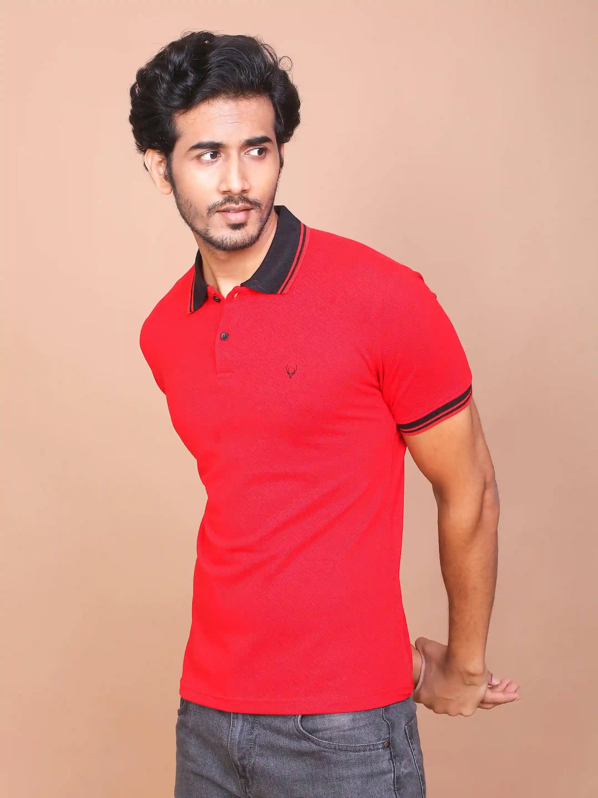 Buy-Ravinik-Men-Red-Classic-Collar-Polo-Half-Sleeve-Slim-Fit-Cotton-T-shirt-Ravinik