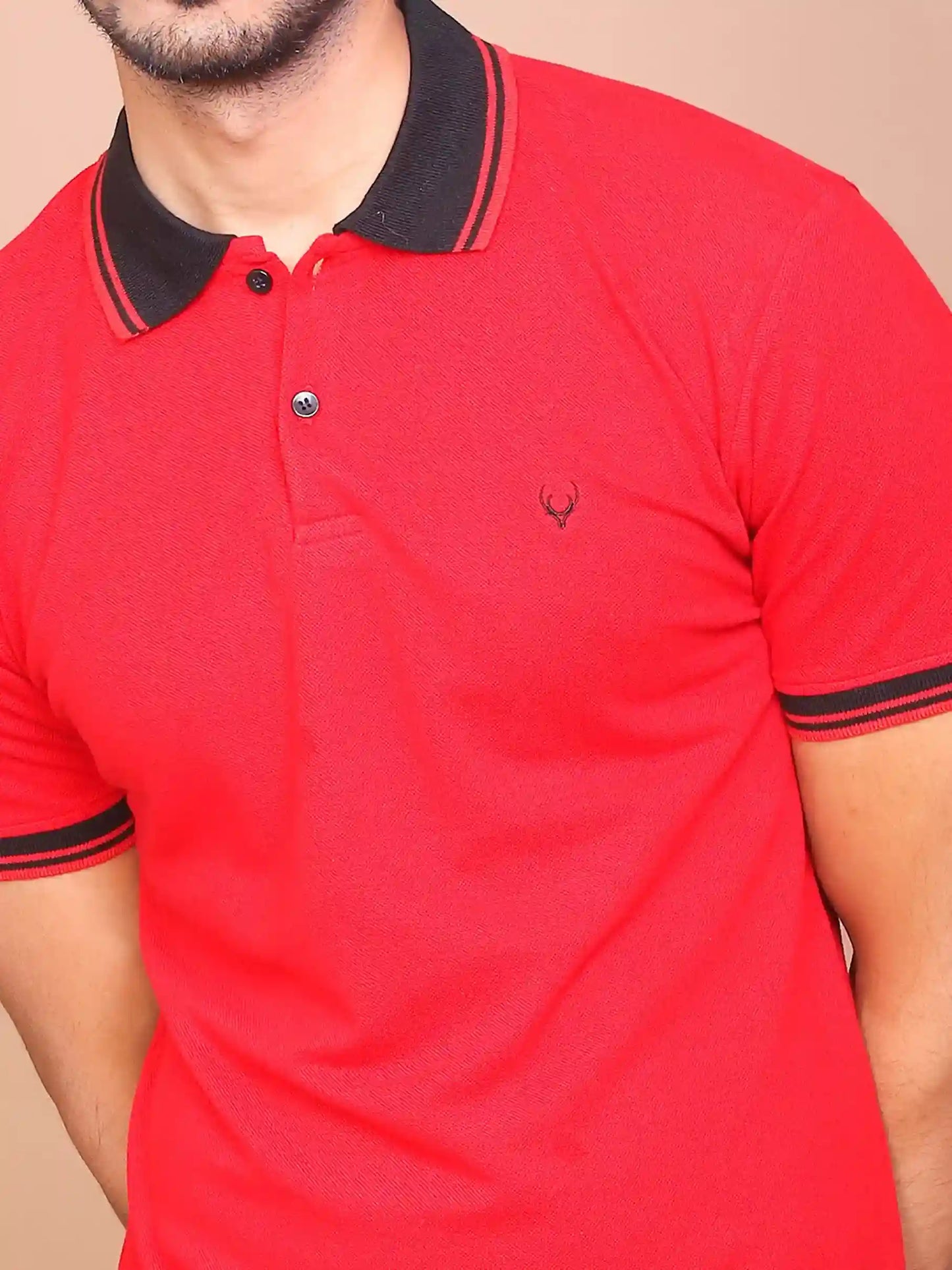 Buy-Ravinik-Men-Red-Classic-Collar-Polo-Half-Sleeve-Slim-Fit-Cotton-T-shirt-Ravinik