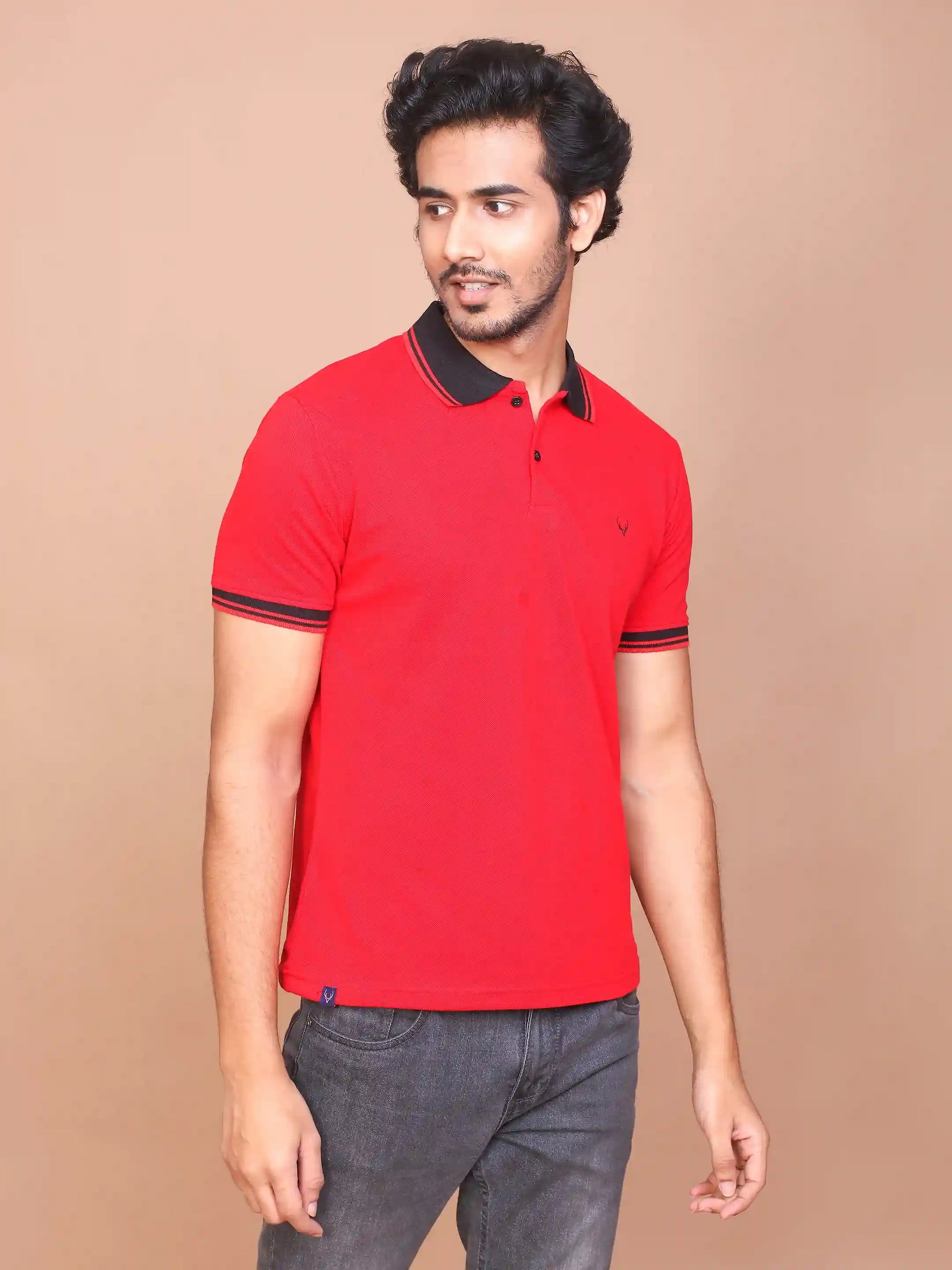 Buy-Ravinik-Men-Red-Classic-Collar-Polo-Half-Sleeve-Slim-Fit-Cotton-T-shirt-Ravinik