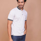 BUY-RAVINIK-MEN-SOLID-GREY-HALF-SLEEVE-BAND-COLLAR-POLO-T-SHIRT