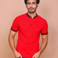 BUY-RAVINIK-MEN-SOLID-RED-BAND-COLLAR-COTTON-SLIM-FIT-POLO-T-SHIRT