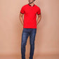 BUY-RAVINIK-MEN-SOLID-RED-BAND-COLLAR-COTTON-SLIM-FIT-POLO-T-SHIRT