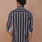 Buy-Ravinik-Men-Barcode-Slim-Fit-Stripe-Classic-Collar-Cotton-Black-Shirt-Online-India