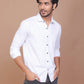 Buy-Ravinik-Men-Casual-Smart-Print-Classic-Collar-White-Slim-Fit-Shirt