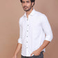 Buy-Ravinik-Men-Casual-Smart-Print-Classic-Collar-White-Slim-Fit-Shirt