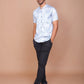 Buy-Ravinik-Men-Denim-Feel-Band-Collar-Printed-Cotton-Grey-Shirt