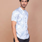 Buy-Ravinik-Men-Denim-Feel-Band-Collar-Printed-Cotton-Grey-Shirt