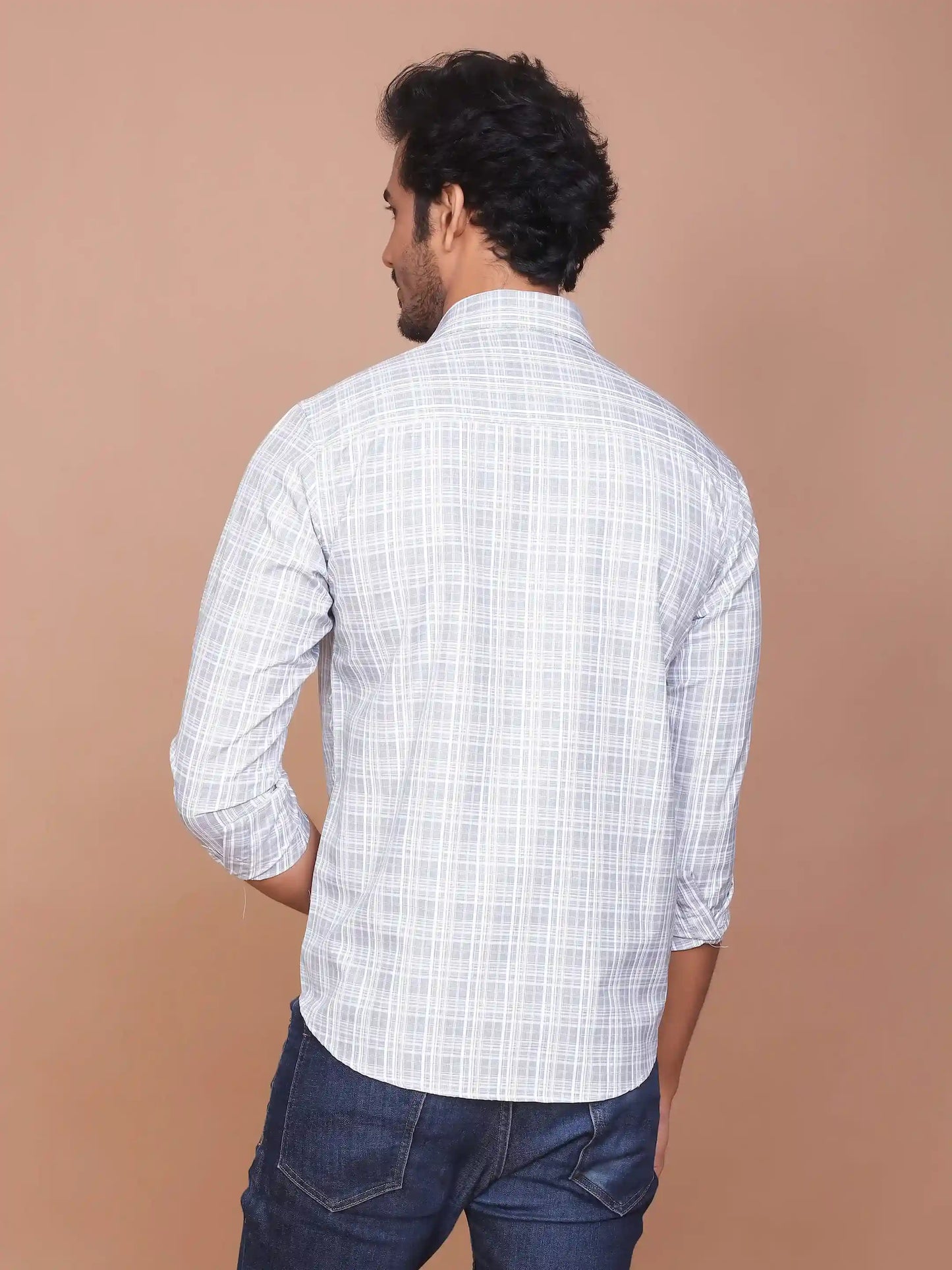 Buy-Ravinik-Men-Dupplin-Checkered-White-Green-Classic-Collar-Full-Sleeve-Shirt