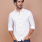 Buy-Ravinik-Men-Fine-Print-Classic-Collar-White-fluu-sleeve-Cotton-Shirt