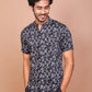 Buy-Ravinik-Men-Geomatric-Trigon-Band-Collar-Printed-Black-Cotton-Half-Sleeve-Shirt