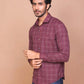 Buy-Ravinik-Men-Glen-Plaid-Checks-Maroon-Classic-Collar-Full-Sleeve-Cotton-Shirt