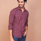 Buy-Ravinik-Men-Glen-Plaid-Checks-Maroon-Classic-Collar-Full-Sleeve-Cotton-Shirt