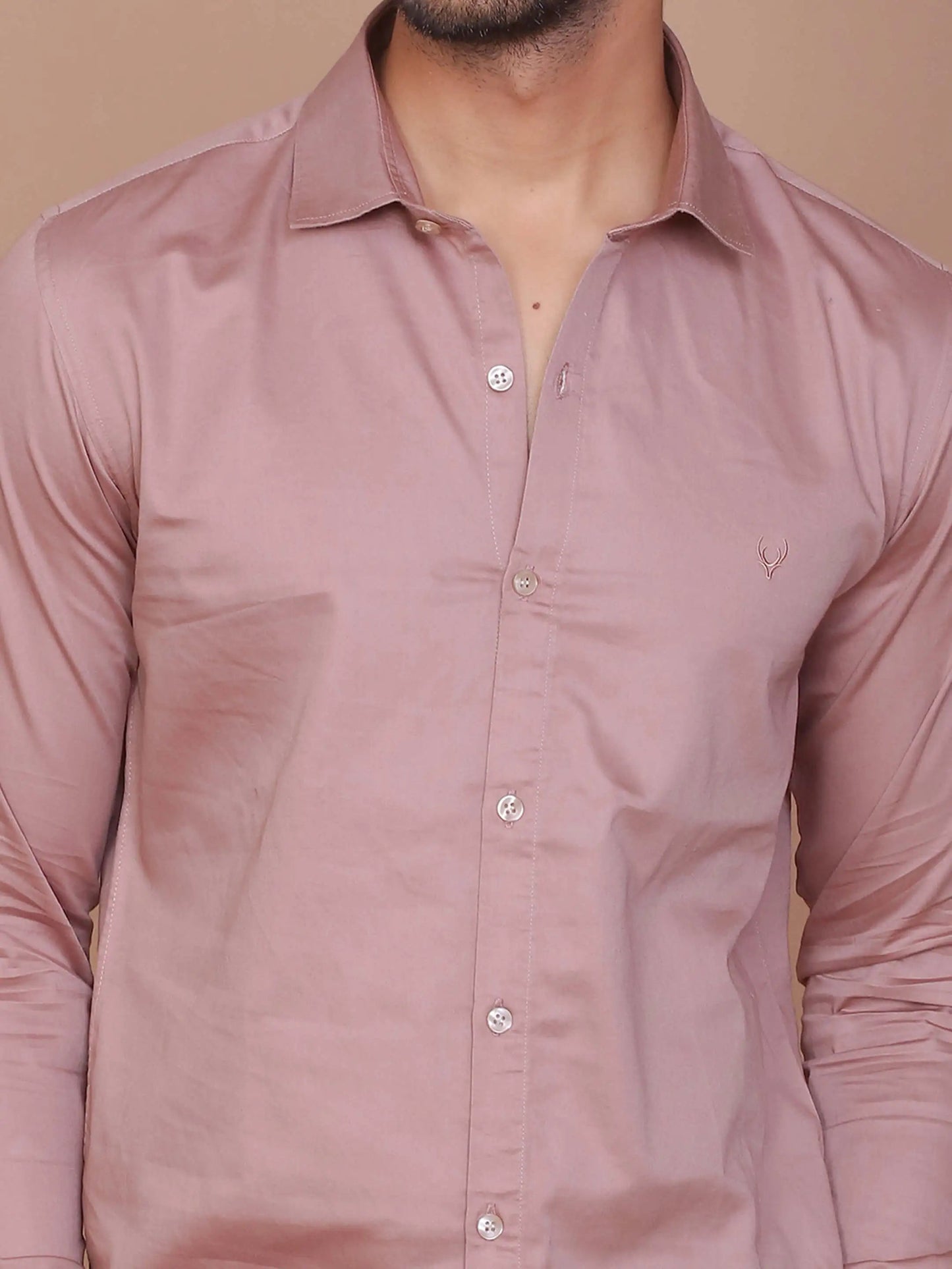 Buy-Ravinik-Men-Light-Brown-Buff-Colored-Classic-Collar-Cotton-Full-Sleeves-Slim-Fit-Shirt