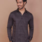 Buy-Ravinik-Men-Windowpane-Lycra-Classic-Collar-Full-Sleeve-Cotton-Black-Shirt