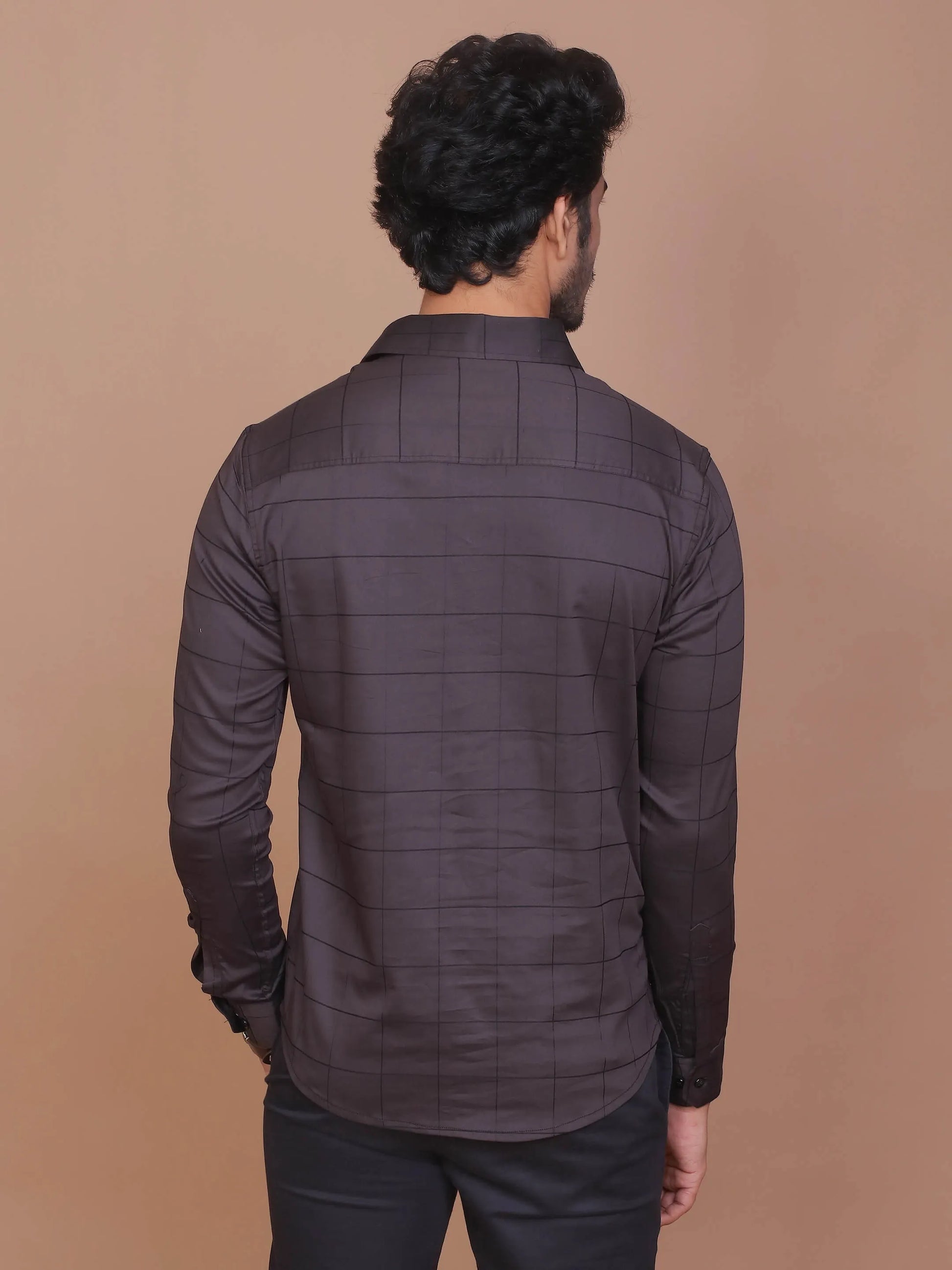 Buy-Ravinik-Men-Windowpane-Lycra-Classic-Collar-Full-Sleeve-Cotton-Black-Shirt