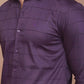 Buy-Ravinik-Men-Windowpane-Lycra-Classic-Collar-Purple-Full-Sleeve-Checks-Cotton-Shirt