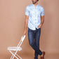 Buy-Ravink-Men-Denim-Feel-Band-Collar-Printed-Cotton-Light-Blue-Shirt